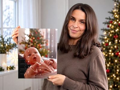 Personalisierter Adventskalender mit Foto & Süßigkeiten