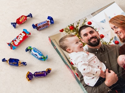 Personalisierter Adventskalender mit Foto & Süßigkeiten