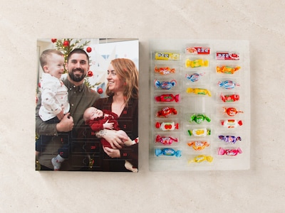 Personalisierter Adventskalender mit Foto & Süßigkeiten