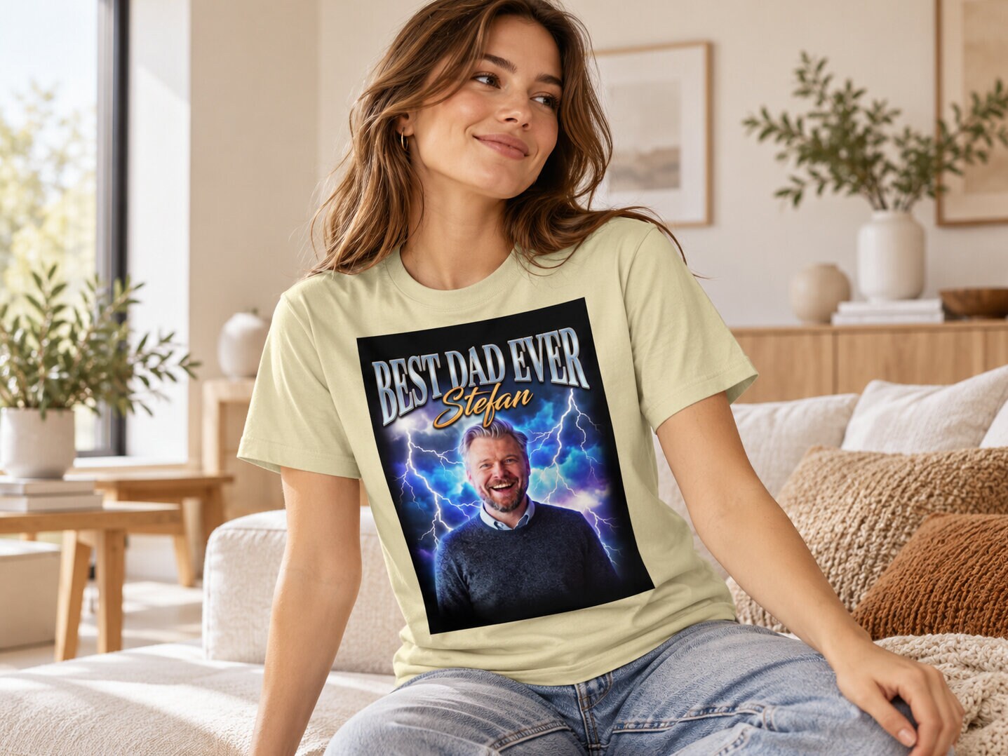 Personalisiertes T-Shirt mit Fotocollage - 90s Design