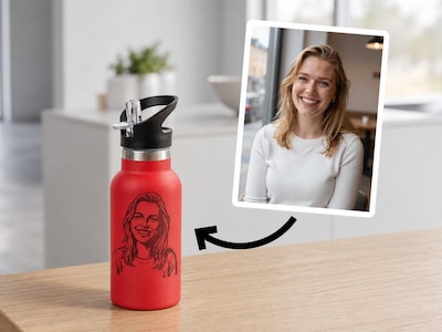 Thermoflasche mit Trinkauslauf 355 ml - Eigenes Foto