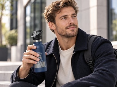 Thermoflasche mit Trinkauslauf 355 ml - Eigenes Foto