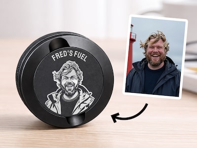 Snusdose mit Gravur mit eigenem Foto & Text