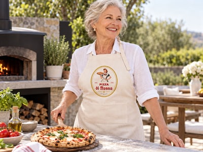 Forklæde med eget foto – Pizzadesign