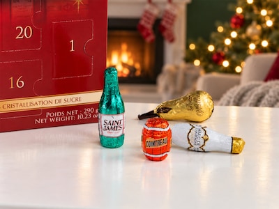 Adventskalender mit alkoholgefüllter Schokolade - Royal des Lys