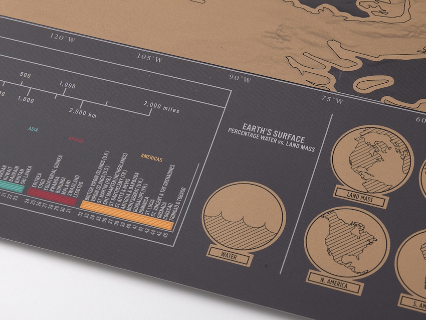 Scratch Map Deluxe - Weltkarte zum Freirubbeln!