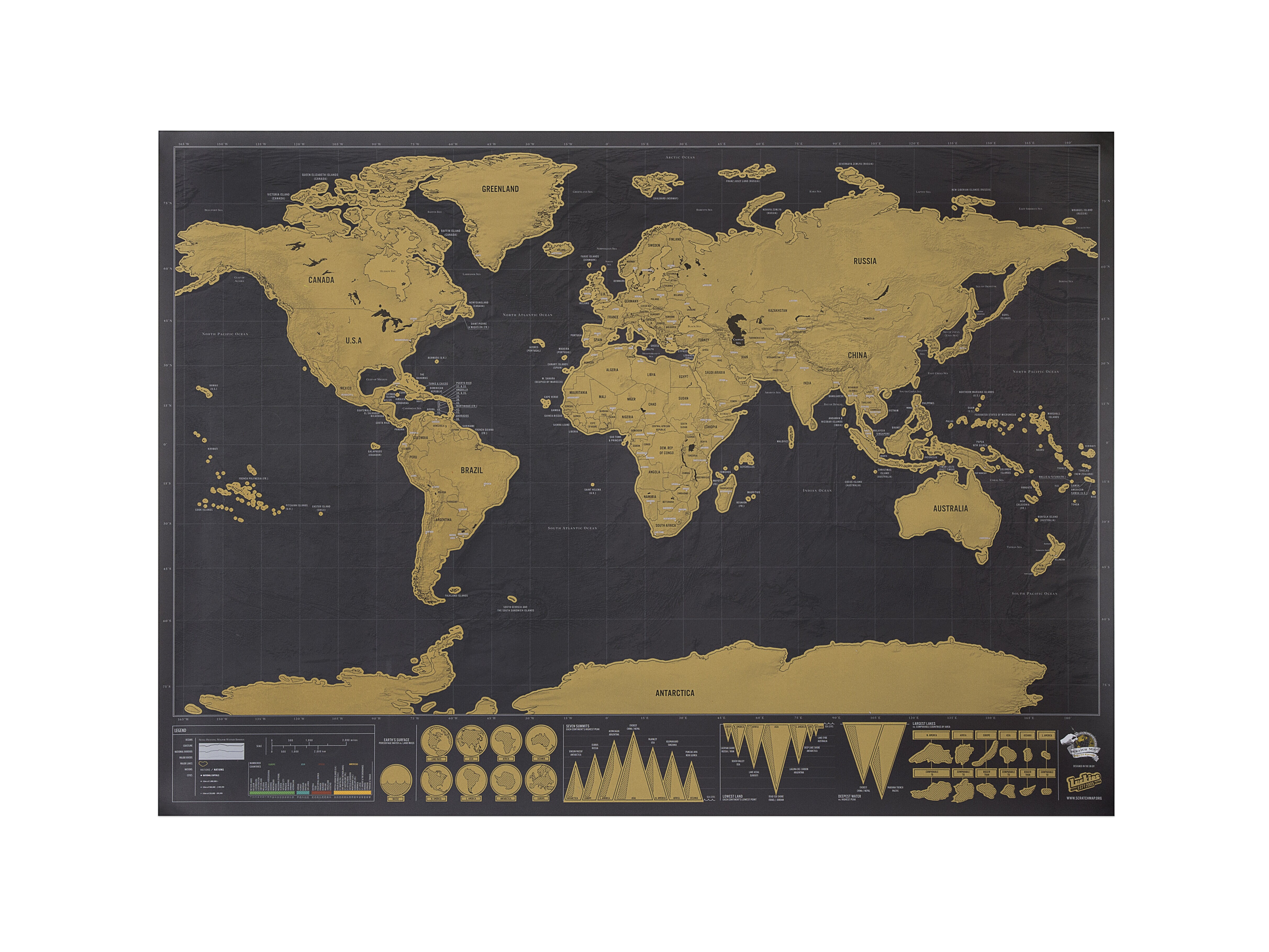 Scratch Map Original Deluxe