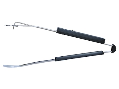 Grillzange aus Edelstahl mit Thermometer Schwarz