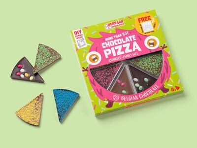 Chokladpizza med Strössel & Godis